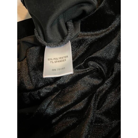 Melissa Paige Pants XS Black Velvet Pull-On Straight Leg Dressy Holiday Glam* - Picture 6 of 8